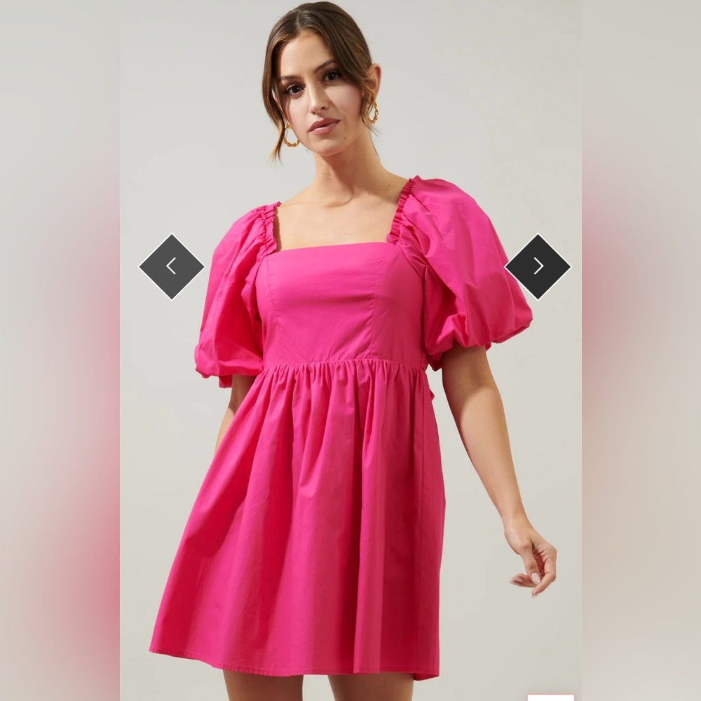 Sugarlips Vibrant Pink Mini Dress